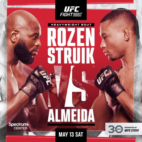 UFC Charlotte: Rozenstruik vs Almeida – Fight predictions